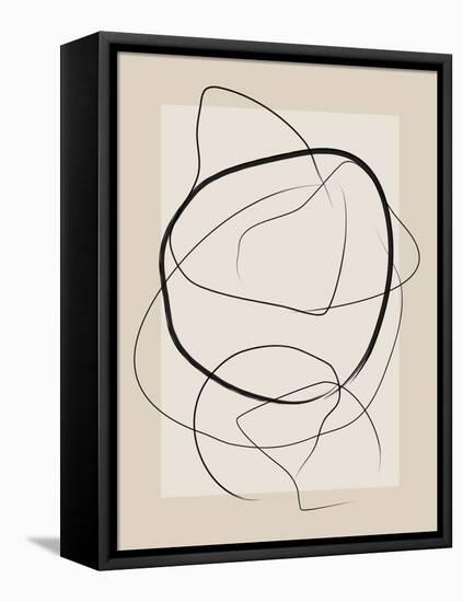 Soft Abstract Lines Art-Elena Ristova-Framed Premier Image Canvas