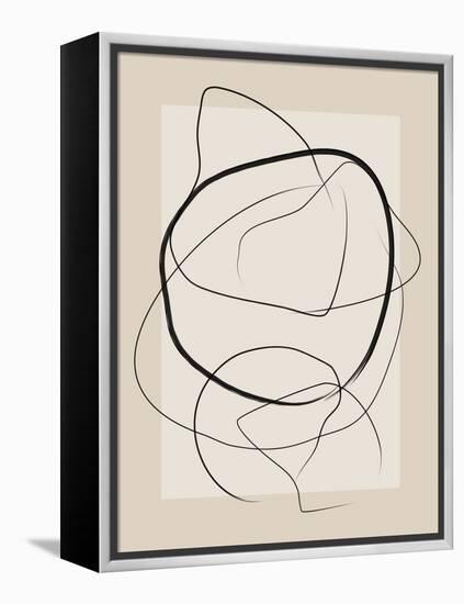 Soft Abstract Lines Art-Elena Ristova-Framed Premier Image Canvas