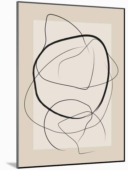 Soft Abstract Lines Art-Elena Ristova-Mounted Giclee Print