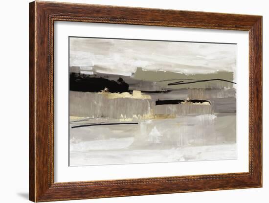 Soft Beige Brushwork-Tom Reeves-Framed Art Print