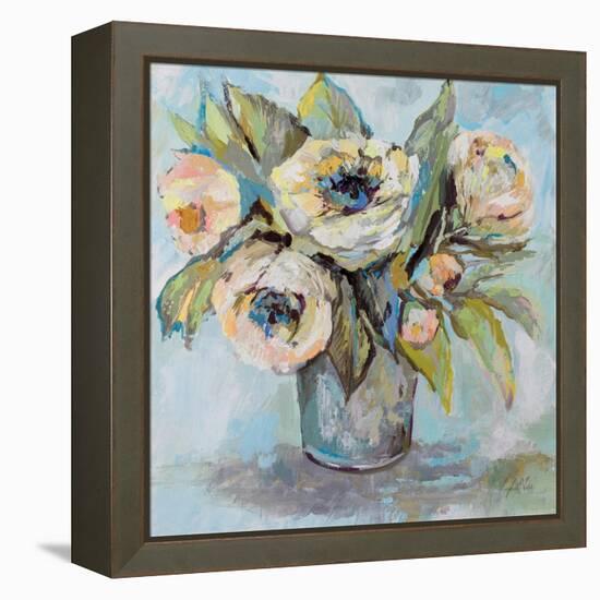 Soft Blooms-Jeanette Vertentes-Framed Stretched Canvas