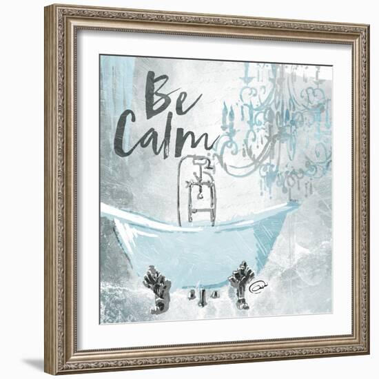 Soft Blue Bath-OnRei-Framed Art Print