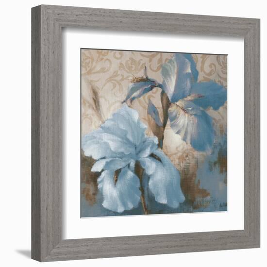 Soft Blue Blooms I-Lanie Loreth-Framed Art Print