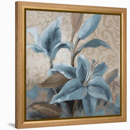 Soft Blue Blooms II-Lanie Loreth-Framed Stretched Canvas