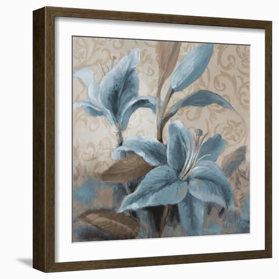 Soft Blue Blooms II-Lanie Loreth-Framed Art Print