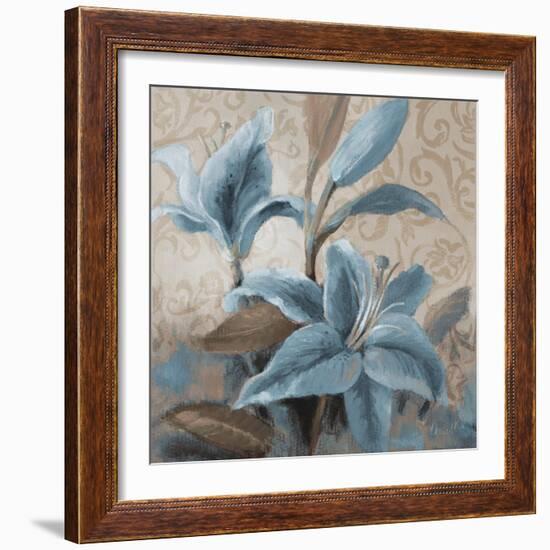 Soft Blue Blooms II-Lanie Loreth-Framed Art Print