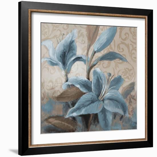 Soft Blue Blooms II-Lanie Loreth-Framed Art Print