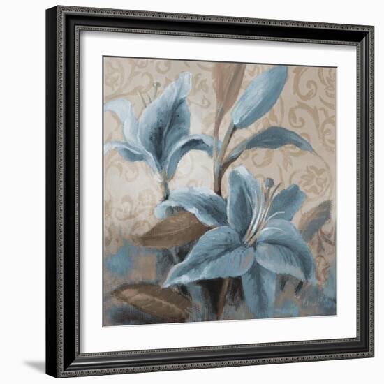 Soft Blue Blooms II-Lanie Loreth-Framed Art Print