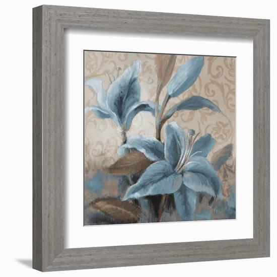 Soft Blue Blooms II-Lanie Loreth-Framed Art Print