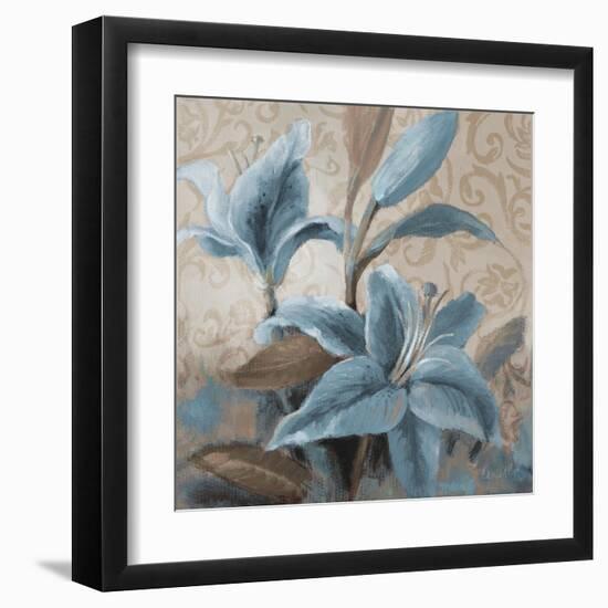 Soft Blue Blooms II-Lanie Loreth-Framed Art Print