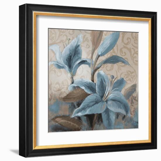 Soft Blue Blooms II-Lanie Loreth-Framed Art Print