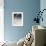 Soft Blue Gradient Cubes-Elisabeth Fredriksson-Framed Giclee Print displayed on a wall
