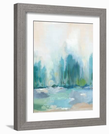 Soft Blue Landscape I-null-Framed Art Print