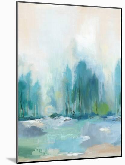 Soft Blue Landscape I-null-Mounted Art Print