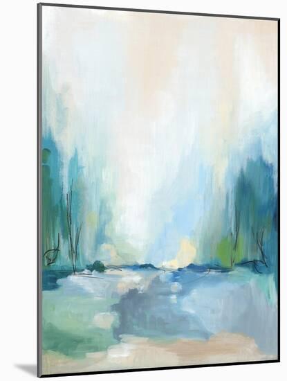 Soft Blue Landscape II-null-Mounted Art Print