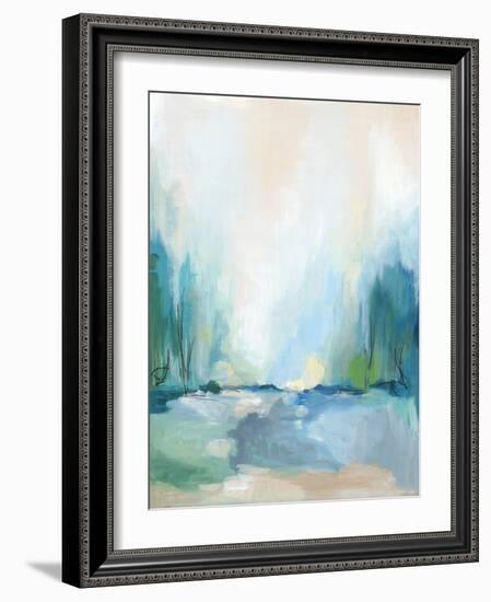 Soft Blue Landscape II-null-Framed Art Print