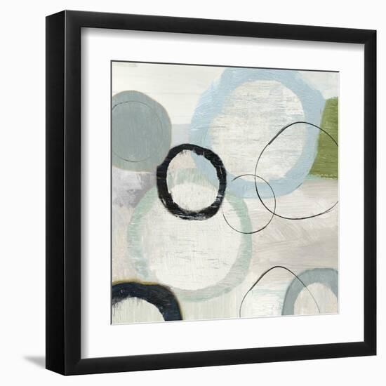 Soft Blue Rings I-Tom Reeves-Framed Art Print