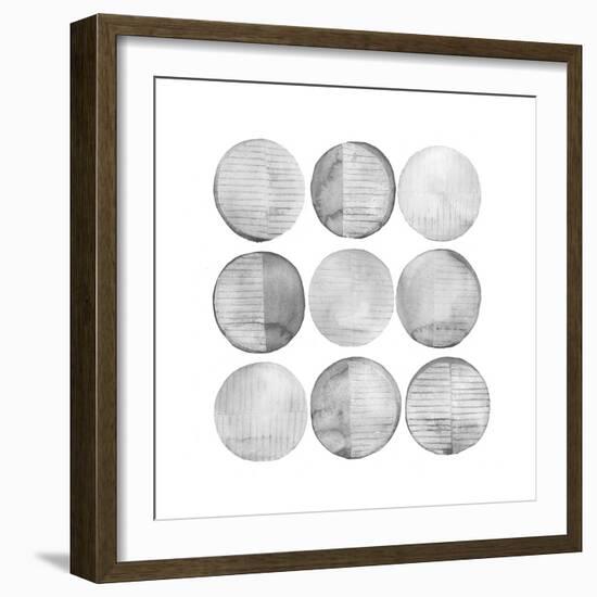 Soft Circles I-Grace Popp-Framed Premium Giclee Print