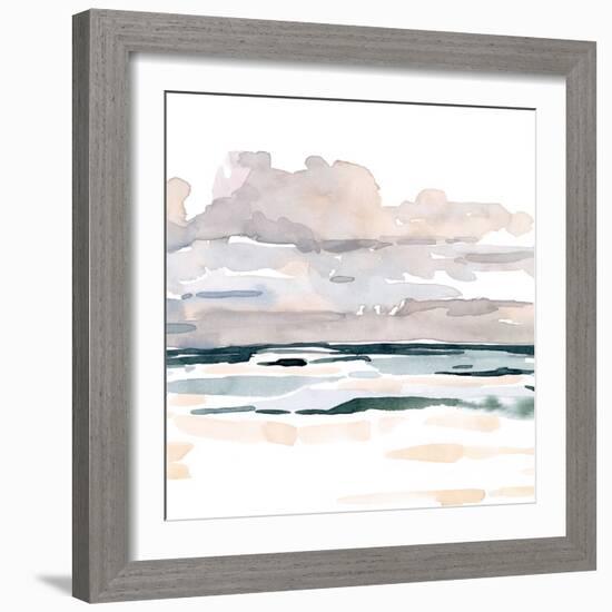 Soft Coastal Abstract I-Emma Scarvey-Framed Art Print
