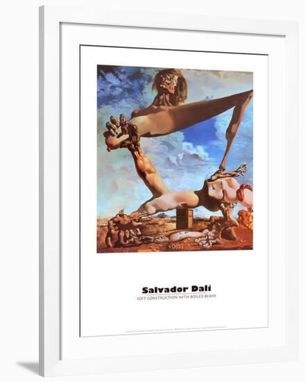 Soft Construction with Boiled Beans-Salvador Dalí-Framed Art Print