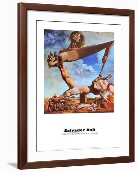 Soft Construction with Boiled Beans-Salvador Dalí-Framed Art Print