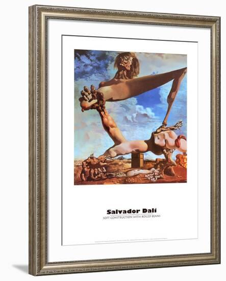 Soft Construction with Boiled Beans-Salvador Dalí-Framed Art Print