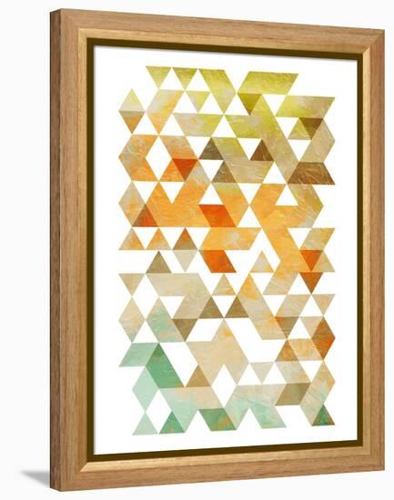 Soft Earth Triangles-OnRei-Framed Stretched Canvas