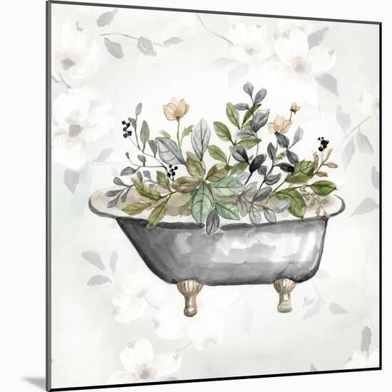 Soft Floral Tub II-null-Mounted Art Print