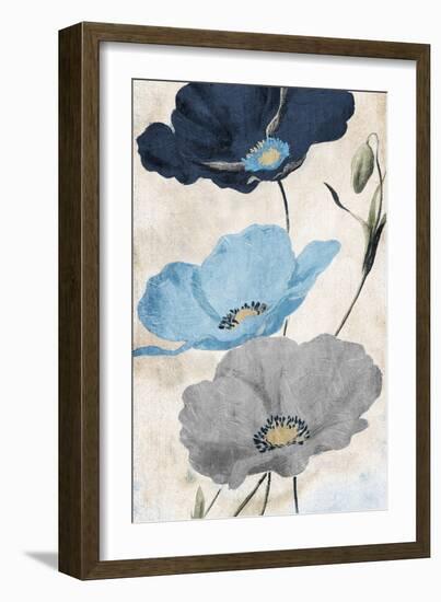 Soft Florals-Jace Grey-Framed Art Print