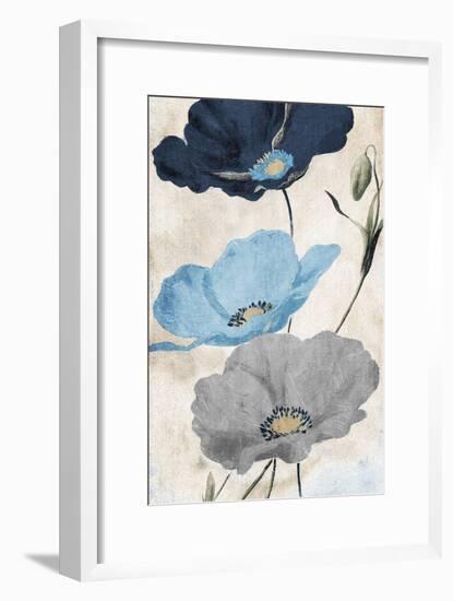 Soft Florals-Jace Grey-Framed Art Print