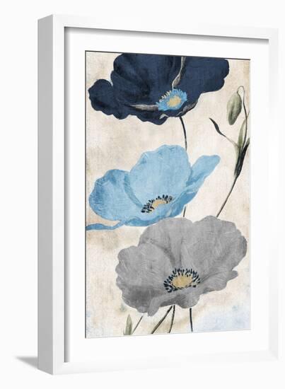 Soft Florals-Jace Grey-Framed Art Print