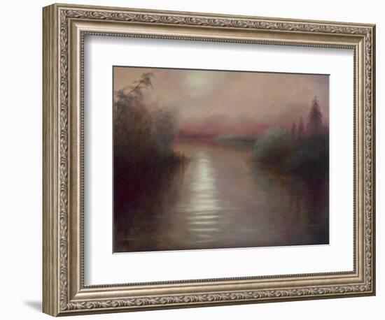 Soft Morning Light, 2023, (Oil on Canvas) Landscape Water.-Lee Campbell-Framed Giclee Print