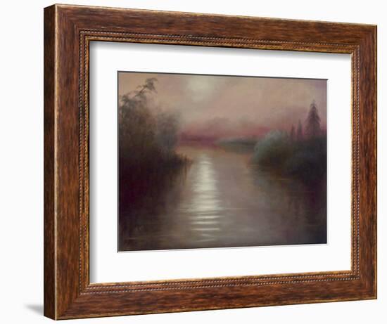 Soft Morning Light, 2023, (Oil on Canvas) Landscape Water.-Lee Campbell-Framed Giclee Print