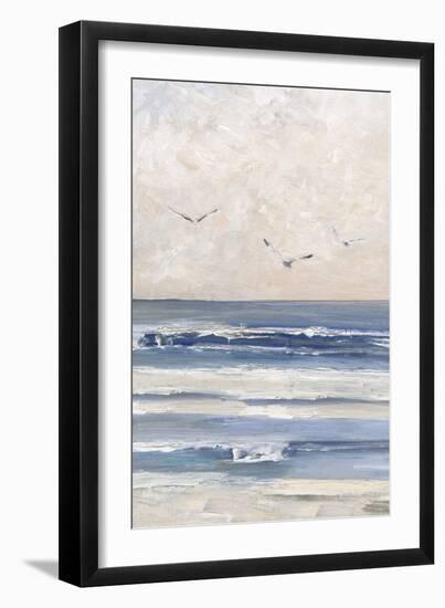 Soft Morning Seagulls-Sally Swatland-Framed Art Print