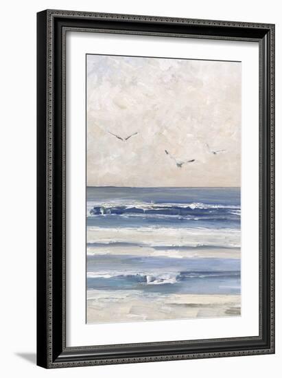 Soft Morning Seagulls-Sally Swatland-Framed Art Print