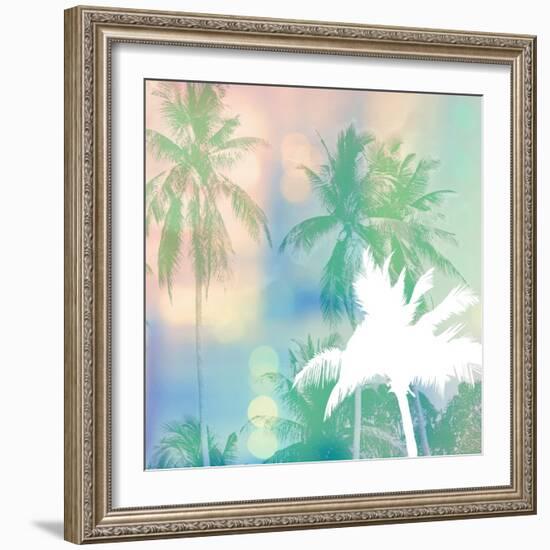 Soft Palm Trees-Evangeline Taylor-Framed Art Print