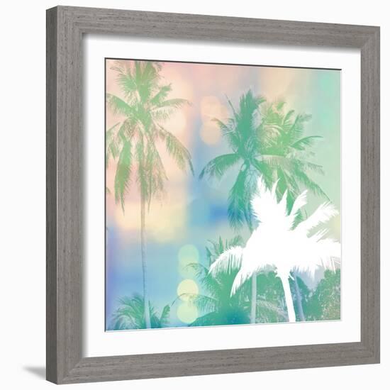 Soft Palm Trees-Evangeline Taylor-Framed Art Print