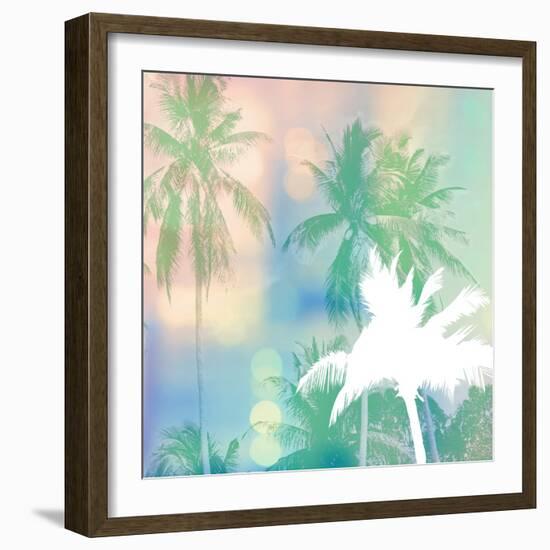 Soft Palm Trees-Evangeline Taylor-Framed Art Print