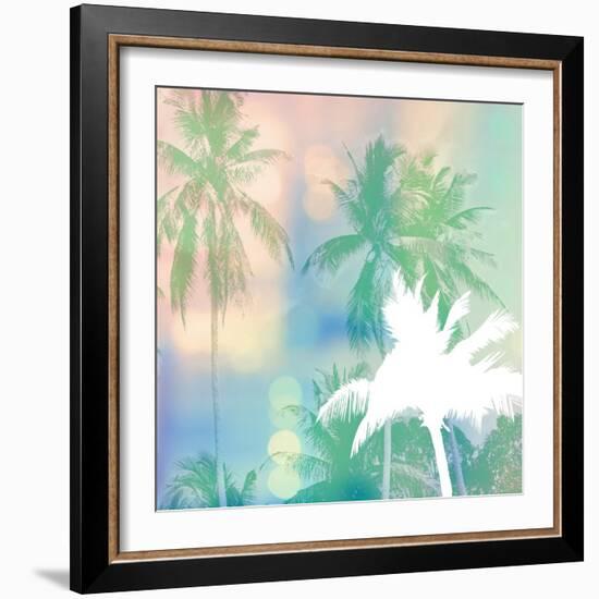 Soft Palm Trees-Evangeline Taylor-Framed Art Print