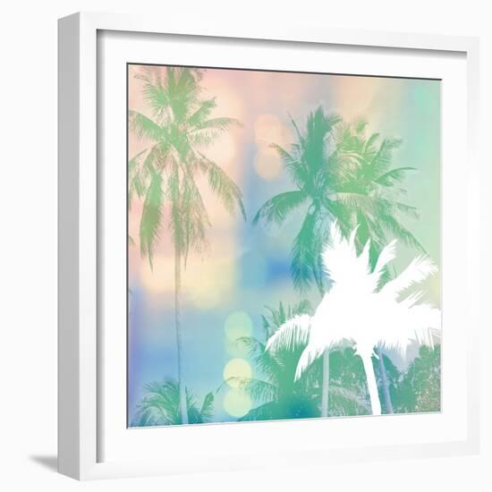 Soft Palm Trees-Evangeline Taylor-Framed Art Print