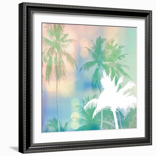 Soft Palm Trees-Evangeline Taylor-Framed Art Print