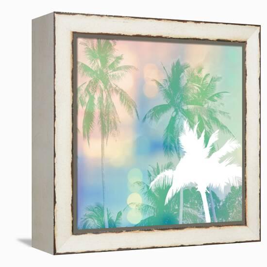 Soft Palm Trees-Evangeline Taylor-Framed Stretched Canvas