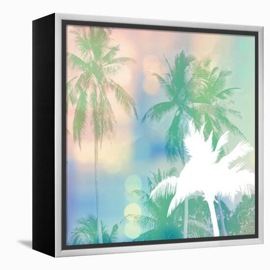 Soft Palm Trees-Evangeline Taylor-Framed Stretched Canvas