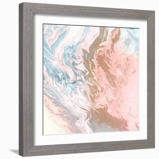 Soft Pink Agate-M Mercado-Framed Art Print