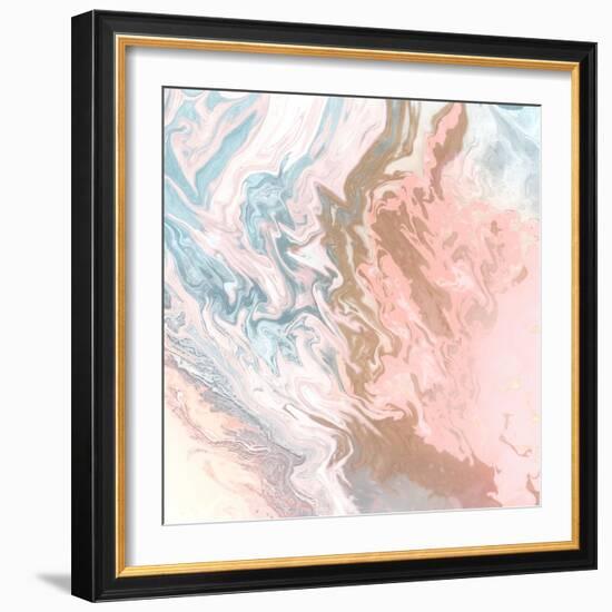 Soft Pink Agate-M Mercado-Framed Art Print