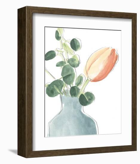 Soft Posy Sketch II-June Vess-Framed Art Print