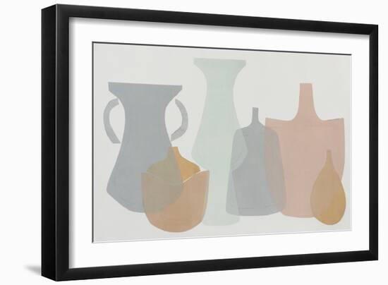 Soft Pottery Shapes I-Rob Delamater-Framed Art Print