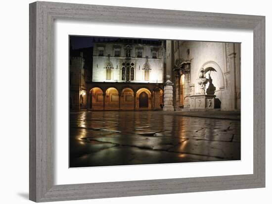 Soft Rain Reflections-Tony Koukos-Framed Giclee Print