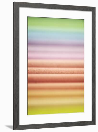 Soft Rainbow Graduation-Tom Quartermaine-Framed Giclee Print