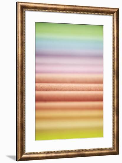 Soft Rainbow Graduation-Tom Quartermaine-Framed Giclee Print